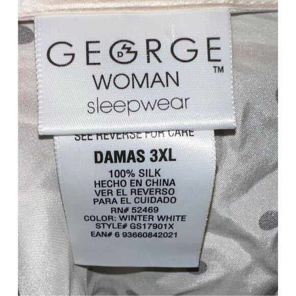 Women’s Silk Pajama Pjs Set Tank & Capris Ivory/Cream 3X - Picture 13 of 13